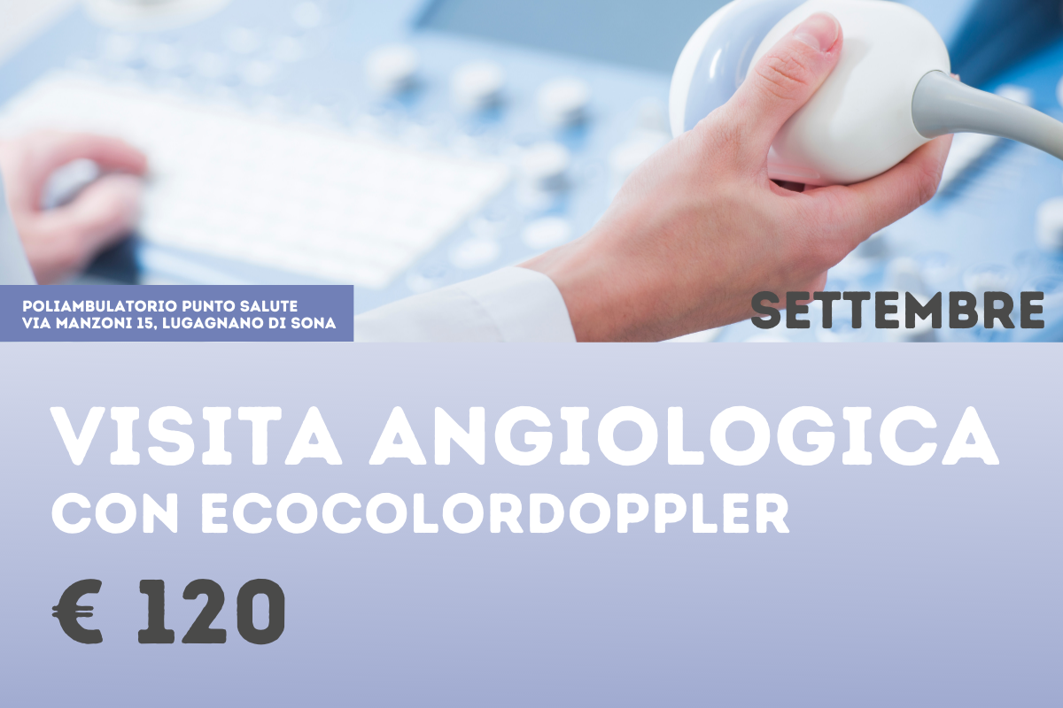 visita angiologica con ecocolordoppler 120 euro